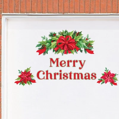 Collections Etc Holiday Swag Merry Christmas Garage Door Magnets 1 Collections Etc Holiday Swag Merry Christmas Garage Door Magnets