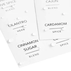 Talented Kitchen 144 Spice Labels Stickers, White Spice Jar Labels Preprinted For Spice Jar Lids, Seasoning Herbs Spice Rack Organization, Round 1.5in -Office Supplies GUEST 01837da4 1ec8 4f11 9fb1 75fe5147b306
