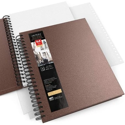Arteza Watercolor Paper Pad, Spiral-Bound Hardcover, Brown, 9"x12" - 2 Pack 3 Arteza Watercolor Paper Pad, Spiral-Bound Hardcover, Brown, 9"x12" - 2 Pack - Image 3