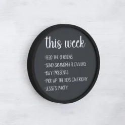 Merrick Lane Set Of 2 Round Magnetic Chalkboards With Erasers And Chalk And Solid Wood Frame -Office Supplies GUEST 02429eed 32f4 424a 9f32 b086cefc29f5