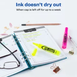 Avery HI-LITER Desk-Style Highlighter Chisel Assorted Colors 24/Pack 98189 -Office Supplies GUEST 0267d48c fdd1 44e3 9b61 b4ae2555b53a