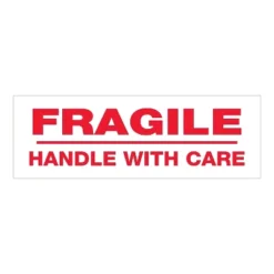 Tape Logic Pre-Printed Carton Sealing Tape "Fragile Handle With Care" 2.2 Mil 2" T902P02