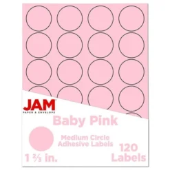 JAM Paper Circle Sticker Seals 1 2/3" 120ct -Office Supplies GUEST 0304854d ea29 4c67 a87a 650770e7a9cc