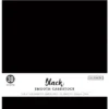 Colorbok 78lb Smooth Cardstock 12"X12" 30/Pkg-Black