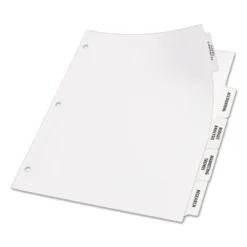 Avery Index Maker Print & Apply Clear Label Dividers W/White Tabs 5-Tab Letter 11490 8 Avery Index Maker Print & Apply Clear Label Dividers W/White Tabs 5-Tab Letter 11490 -Office Supplies GUEST 05569748 4574 44ee 8dc9 fc17bcf88e34