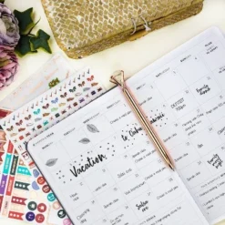 Undated Planner Premium Weekly 7"x10" Silver Black - Clever Fox -Office Supplies GUEST 059fb053 7ae5 4a4c ad41 801b5316e038