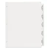 Avery Print & Apply Clear Label Dividers W/White Tabs 5-Tab Letter 5 Sets 11492