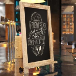 Emma And Oliver Rustic Vintage Tabletop Or Wall Hanging Chalkboard With Magnetic Surface And Folding Legs 10 Emma And Oliver Rustic Vintage Tabletop Or Wall Hanging Chalkboard With Magnetic Surface And Folding Legs -Office Supplies GUEST 0761c5f7 fa01 4d28 b030 f39f076493c3