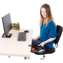 Clamp-On Desk Organizer – 13.5” Swivel Pen Tray With 4 Storage Compartments – Black – Stand Steady -Office Supplies GUEST 077d51f4 2148 469d 8383 2edac91f133e