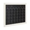 29" X 23" Beatrice Framed Magnetic Chalkboard Calendar White - DesignOvation