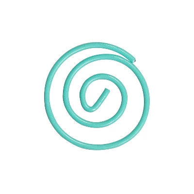 JAM Paper Colored Circular Paper Clips Round Paperclips Teal 2 Packs Of 50 21832066B 2 JAM Paper Colored Circular Paper Clips Round Paperclips Teal 2 Packs Of 50 21832066B - Image 2