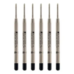 Monteverde Monteverde Ballpoint Pen Refill Broad Point Black Ink 6 Pack (P443BK)