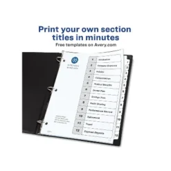 Avery Pre-Printed 12-Tab Numeric Dividers Customizable 11824 8 Avery Pre-Printed 12-Tab Numeric Dividers Customizable 11824 -Office Supplies GUEST 0af87885 12cd 47bd 9d83 4832a0b42a72