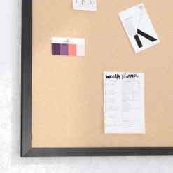Merrick Lane Cork Display Board With Wooden Frame And Push Pins -Office Supplies GUEST 0bc69b9e eab2 4352 9c4f 82f9629c5c24