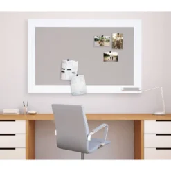 29.5" X 45.5" Whitley Pinboard White - Kate & Laurel All Things Decor -Office Supplies GUEST 0bd7306f 81a8 4758 9ecc 736ee7584fbc