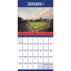TF Publishing 2024 Wall Calendar 12"x12" Ballparks