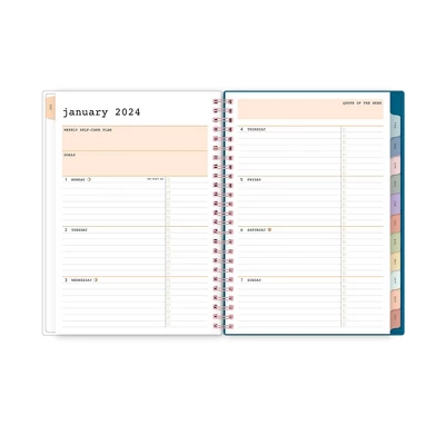 WAAV 2024 Planner With Notes Pages Weekly/Monthly 5.875"x8.625" Frosted Cover Judith 4 WAAV 2024 Planner With Notes Pages Weekly/Monthly 5.875"x8.625" Frosted Cover Judith - Image 4