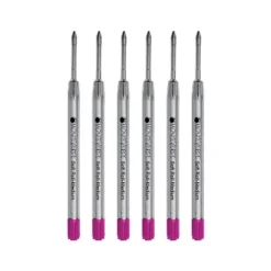 Monteverde Ballpoint Pen Refill Medium Point Pink Ink 6 Pack (P133PK)