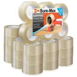 Sure-Max Premium Carton Packing Tape 1.8 Mil 330 Feet (110 Yards) - Clear -Office Supplies GUEST 1243f0b2 f8a5 494b 8620 2994ddfda9e4
