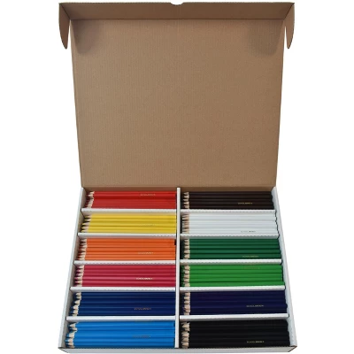 School Smart Professional Colored Pencils, Assorted Colors, Set Of 480 2 School Smart Professional Colored Pencils, Assorted Colors, Set Of 480 - Image 2