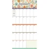 TF Publishing 2024 Wall Calendar 12"x12" Large Grid Floral