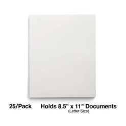 Staples School Grade 2 Pocket Folder White 25/Box (50760/27537-CC)