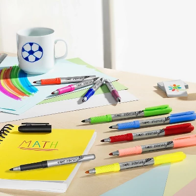 Bic Marking Fine Tip Permanent Marker Deep Sea Blue Dozen GPM11BE 4 Bic Marking Fine Tip Permanent Marker Deep Sea Blue Dozen GPM11BE - Image 4