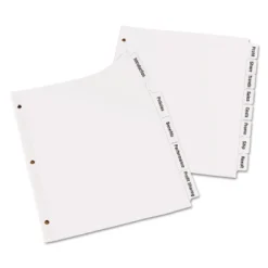 Avery Print & Apply Clear Label Dividers W/White Tabs 8-Tab Letter 5 Sets 11493 -Office Supplies GUEST 14f60a25 923f 4a07 a14b 12307e04fdde