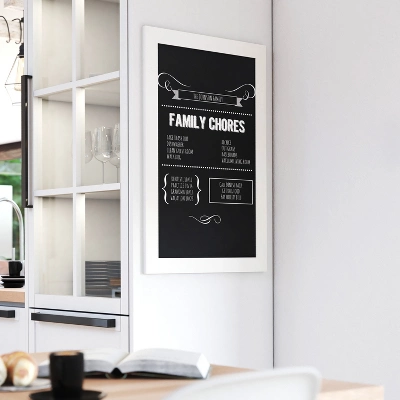 Merrick Lane Wall Mount Magnetic Chalkboard Sign, Hanging Wall Chalkboard Memo Board 2 Merrick Lane Wall Mount Magnetic Chalkboard Sign, Hanging Wall Chalkboard Memo Board - Image 2