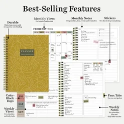 TF Publishing 2024 Weekly/Monthly Planner 8"x6.5" Golden Foliage -Office Supplies GUEST 1aea8b17 674f 4f8a 9055 3838ff9c82e5