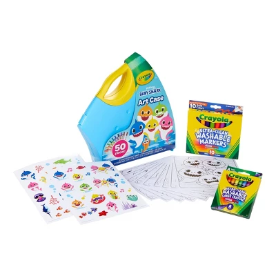 Crayola 50pc Art Case - Baby Shark 1 Crayola 50pc Art Case - Baby Shark