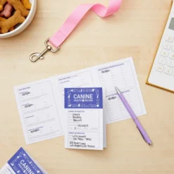 Juvale 24 Pack Puppy Vaccination Record Card, Dog Vaccine And Canine Health Booklets, 5 X 3.5 In