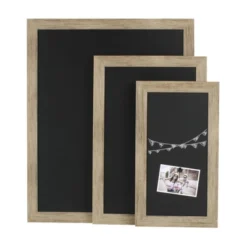 23.25" X 13.25" Beatrice Framed Magnetic Chalkboard Rustic Brown - DesignOvation -Office Supplies GUEST 1ebc6323 6cc4 46c2 8358 2aeafe563bc8