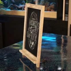 Emma And Oliver Rustic Vintage Tabletop Or Wall Hanging Chalkboard With Magnetic Surface And Folding Legs 9 Emma And Oliver Rustic Vintage Tabletop Or Wall Hanging Chalkboard With Magnetic Surface And Folding Legs -Office Supplies GUEST 1f5c9ad8 ff0b 4c14 a002 2783ab0231d4