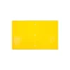 JAM Paper Heavy Duty Plastic 3 Hole Punch Two-Pocket School Folders Yellow 108/Pack (383HHPYEA)