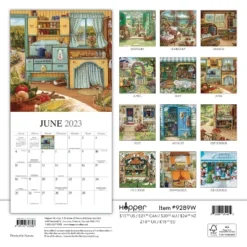 2023 Square Wall Calendar Home Sweet Home - BrownTrout