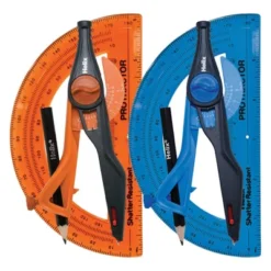 Helix Plastic Locking Compass & Protractor Set, 5 Sets -Office Supplies GUEST 25b4681a 9ba4 4b42 b171 a98c97d8df85