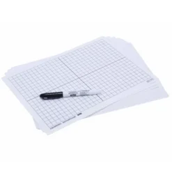 Learning Advantage® X-Y Axis Dry Erase Grid Boards - Set Of 10