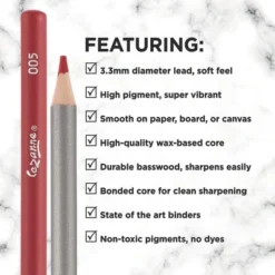 Creative Mark Cezanne Premium Colored Pencils - Highly-Pigmented Drawing Pencils - Coloring Pencils For Drawing, Blending, Coloring, And More -