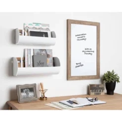 18" X 27" Beatrice Framed Magnetic Dry Erase Rustic Brown - DesignOvation -Office Supplies GUEST 2a7acada 30e7 4f07 8039 5d6badd22b6a