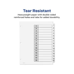 Avery Pre-Printed 15-Tab Numeric Dividers Customizable 11825 -Office Supplies GUEST 2b705f64 8a52 4f20 a4c0 412c3595403c