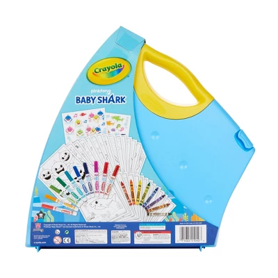 Crayola 50pc Art Case - Baby Shark 3 Crayola 50pc Art Case - Baby Shark - Image 3