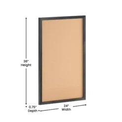 Merrick Lane Cork Display Board With Wooden Frame And Push Pins -Office Supplies GUEST 32f54d07 e0a3 4ee5 8013 7fe241a22329