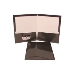 JAM Paper Glossy 2-Pocket Presentation Folder Gray 100/Carton 31225352D -Office Supplies GUEST 33a4e1a0 2a4d 4660 819c 231b0a8178d1