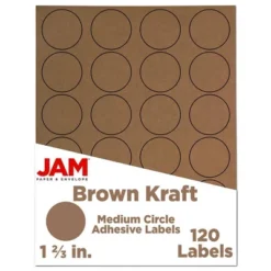 JAM Paper Circle Sticker Seals 1 2/3" 120ct -Office Supplies GUEST 3409f1ea 206f 4c7c adb1 47b4e0433cc9