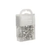 JAM Paper Colored Pushpins Silver Push Pins 2 Packs Of 100 (222419054A)