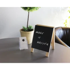 Juvale Double Sided Chalkboard Stand And Dry Erase Sign - Dual Tabletop Easel