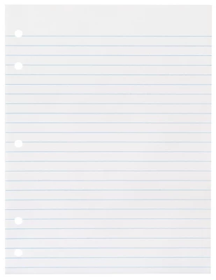 School Smart 5-Hole Punched Filler Paper, No Margin, 8 X 10-1/2 Inches, Wide Ruled, 500 Sheets 1 School Smart 5-Hole Punched Filler Paper, No Margin, 8 X 10-1/2 Inches, Wide Ruled, 500 Sheets