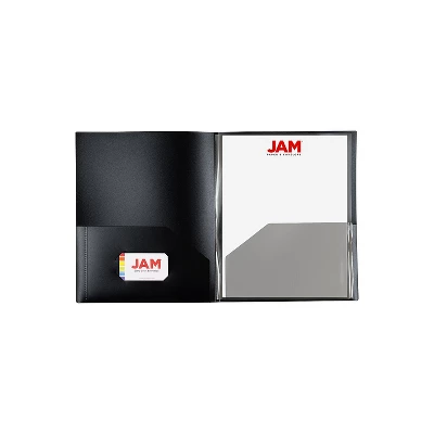 JAM Paper 6-Pocket Heavy Duty Folders Black 2/Pack (389MP6bl) 389MP6BL 3 JAM Paper 6-Pocket Heavy Duty Folders Black 2/Pack (389MP6bl) 389MP6BL - Image 3
