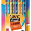 BIC Xtra Strong Mechanical Pencils, 0.9 Mm, Assorted Color Barrels, Pack Of 24